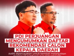 PDI Perjuangan mengumumkan Daftar Rekomendasi Calon Kepala Daerah, AARS dipercayakan untuk kembali melanjutkan mengawal pembangunan Kota Manado