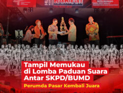 Tampil Memukau di Lomba Paduan Suara Antar SKPD/BUMD, Perumda Pasar Kembali Juara