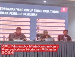 KPU Manado Melaksanakan Penyuluhan Hukum Pilkada 2024