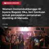 Wamen Kemendukbangga RI Isyana Bagoes Oka, beri bantuan untuk percepatan penurunan stunting di Manado