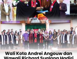 Wali Kota Andrei Angouw dan Wawali Richard Sualang Hadiri Serah Terima Pelayanan di GMIM Lazarus Meras