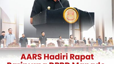 AARS Hadiri Rapat Paripurna DPRD Manado, Wali Kota Andrei Paparkan Rancangan APBD Manado 2026