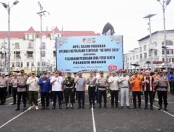 Apel Operasi Ketupat 2026 Digelar di Manado, Wawali Hadiri Pengecekan Pengamanan Idul Fitri