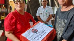 DPC PDI Perjuangan Manado Tinjau Lansia di Batukota, Jean Sumilat Dorong Bantuan Hunian